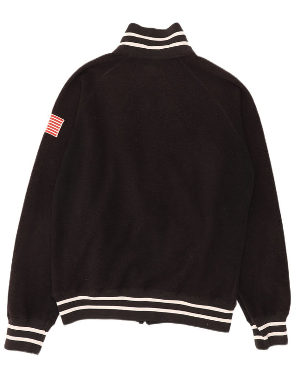 Jaqueta Woolrich Feminina Graphic Fleece UK 18 XL Poliéster Preto