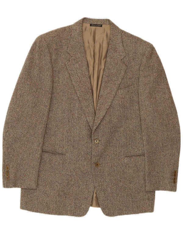 Pal Zileri Jaqueta blazer masculina de 2 botões IT 54 2XL lã de cordeiro cinza