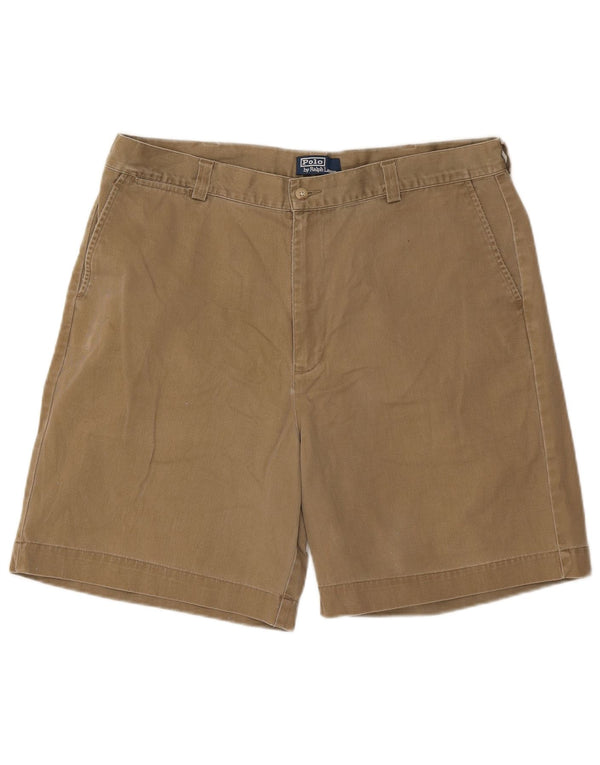 Polo Ralph Lauren Mens Chino Shorts W38 XL Algodão Bege
