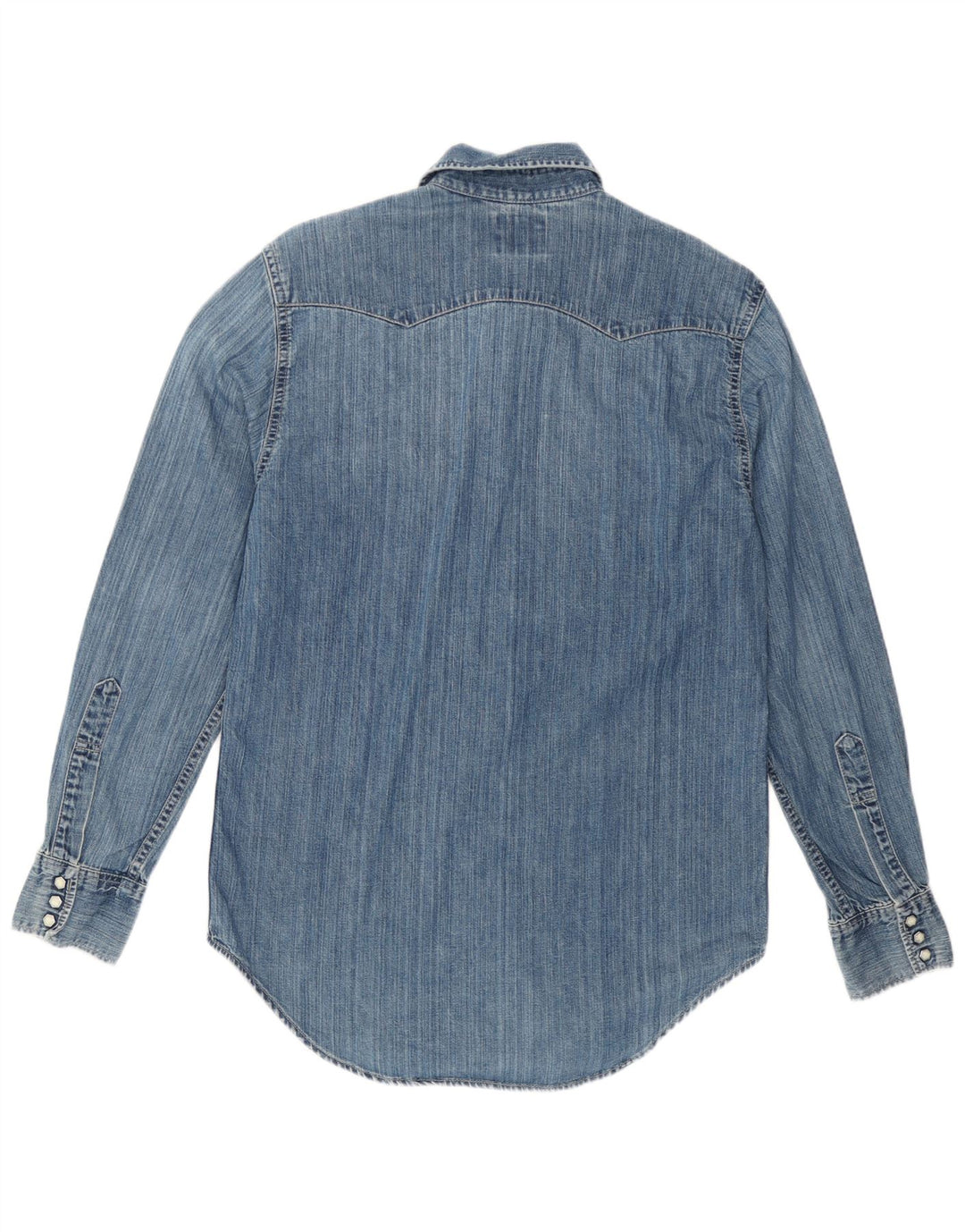 Camisa jeans masculina Levi's de algodão azul médio