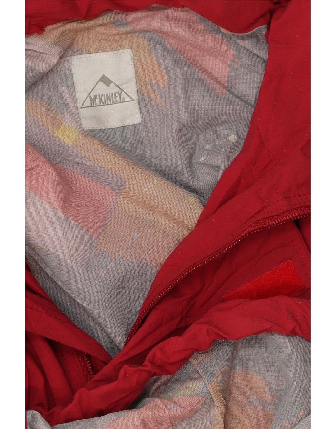Jaqueta corta-vento masculina MC KINLEY UK 42 XL vermelha
