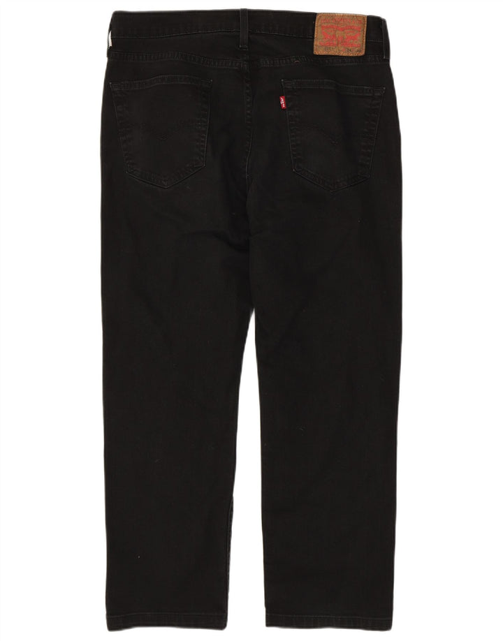 Calça jeans masculina Levi's 514 Straight W34 L27 algodão preto