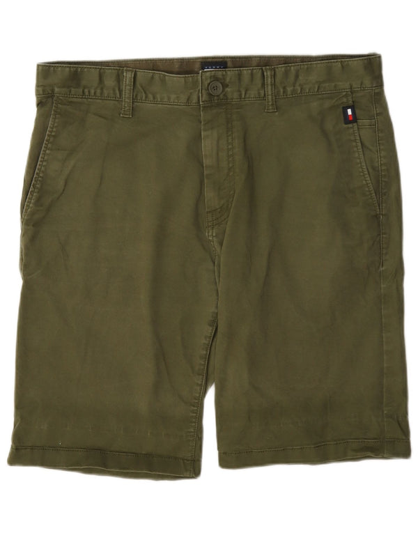 Shorts Chino Masculino Tommy Hilfiger W32 Algodão Cáqui Médio