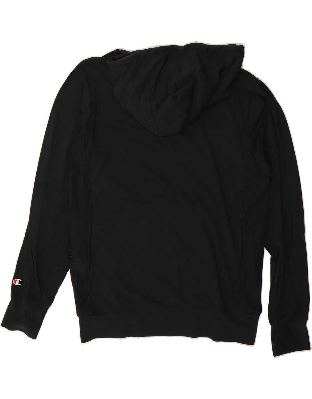 CHAMPION Mens Hoodie Jumper Small Black Vintage Champion and Second-Hand Champion from Messina Hembry 
