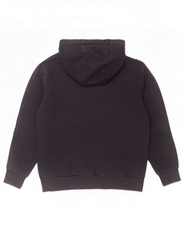 Puma masculino gráfico moletom com capuz médio preto