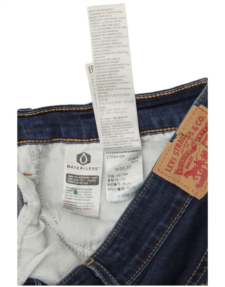 Calça jeans feminina Levi's 720 High Rise Bootcut W30 L30 azul marinho algodão