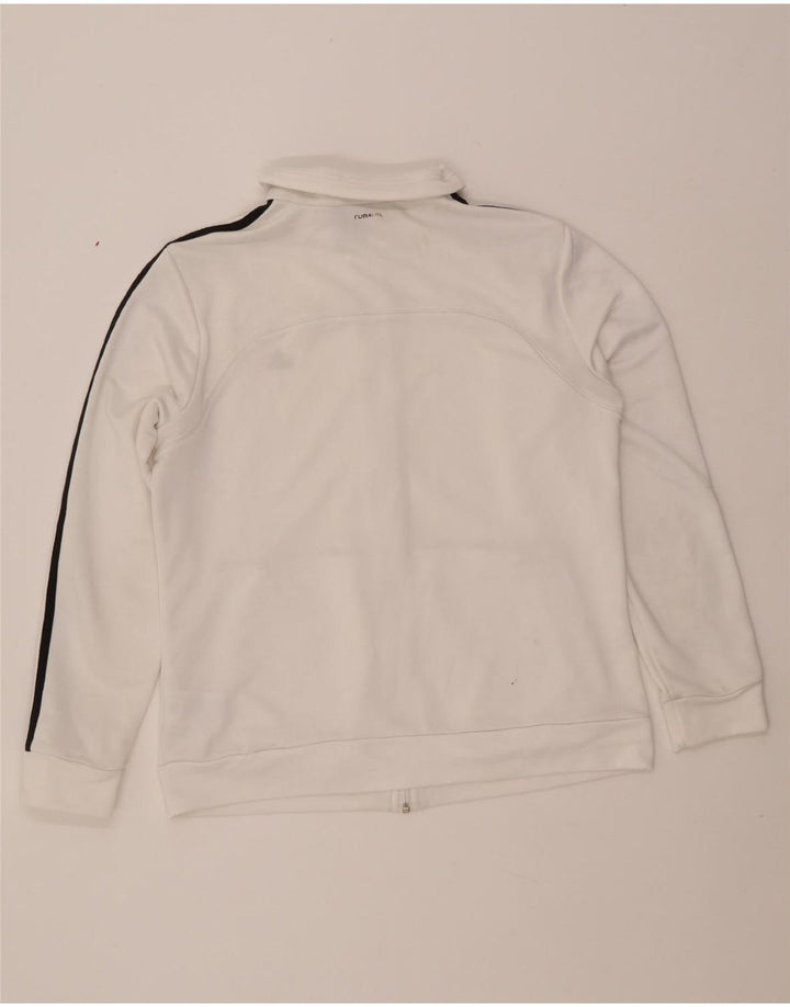 ADIDAS Womens Climalite Tracksuit Top Jacket UK 16/18 Grande Branco