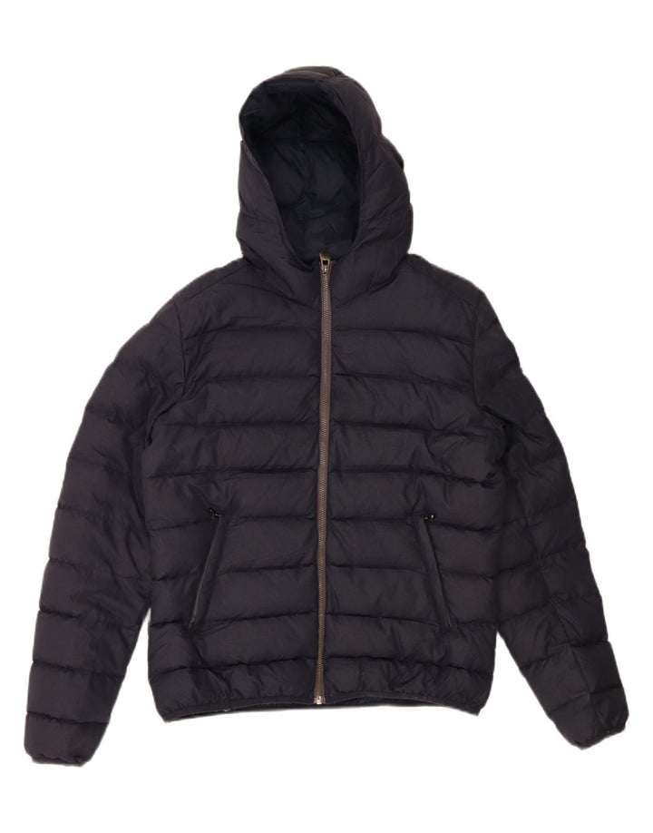 Jaqueta acolchoada com capuz feminino COLMAR IT 48 XL azul marinho