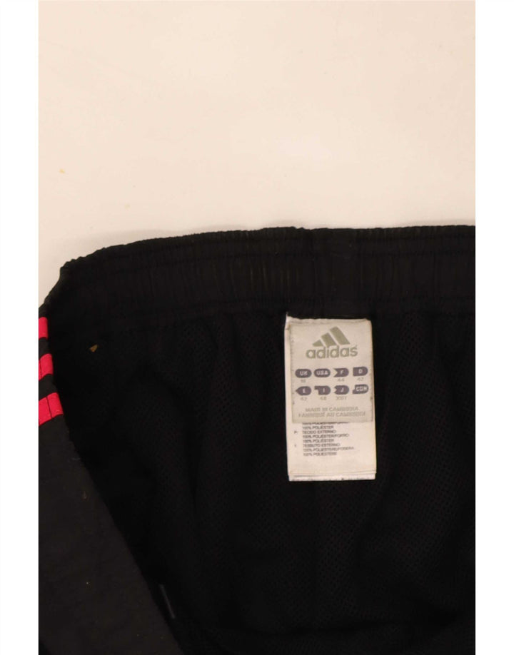 Adidas Womens Capri Calças de treino UK 16 Grande Poliéster Preto