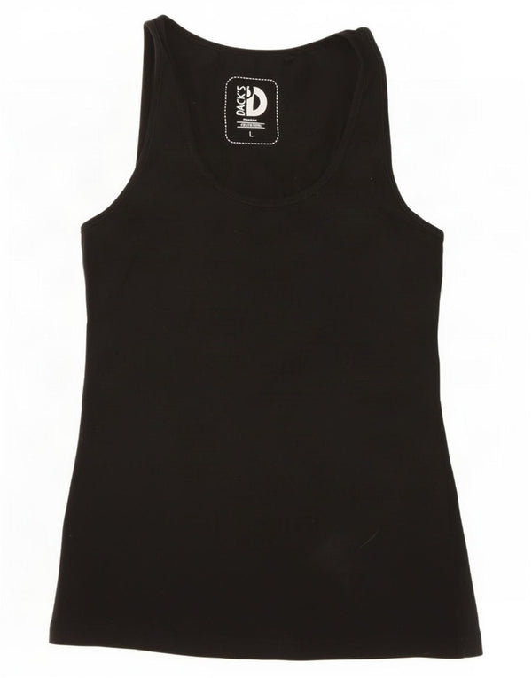 Colete feminino Dack's UK 14 grande algodão preto
