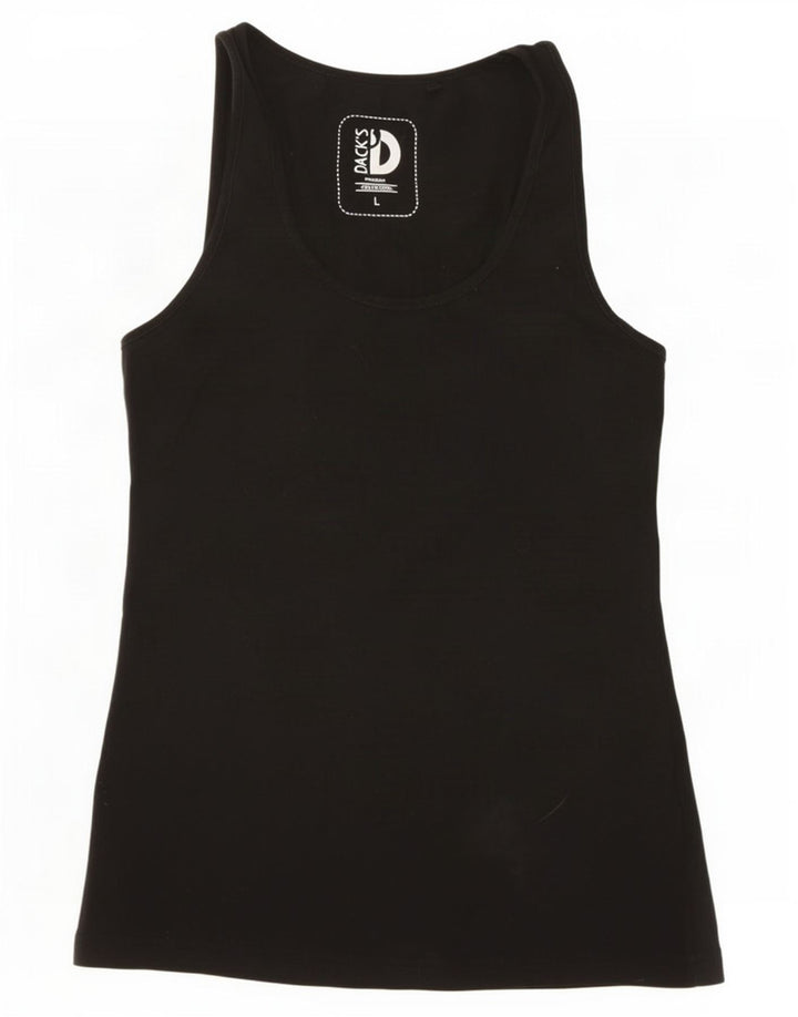 Colete feminino Dack's UK 14 grande algodão preto