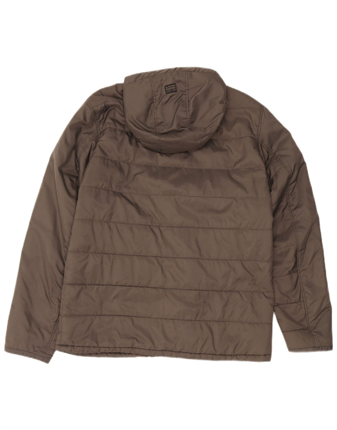 Jaqueta masculina acolchoada com capuz G-Star UK 44 2XL cinza nylon