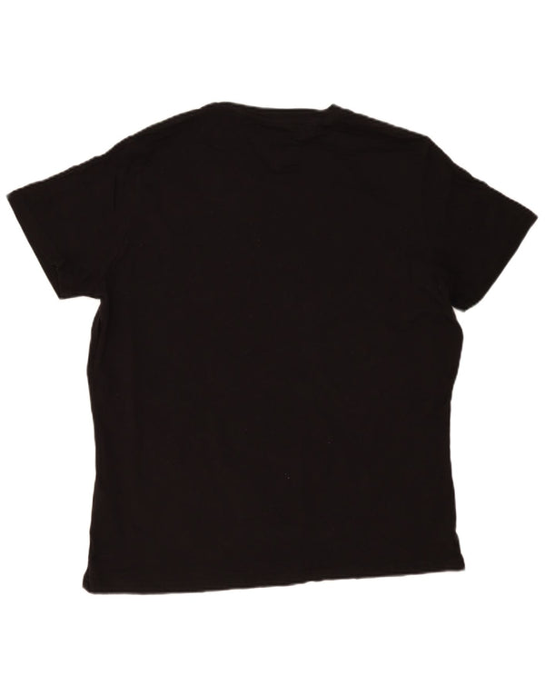 Tommy Hilfiger Camiseta masculina gráfica Top XL algodão preto
