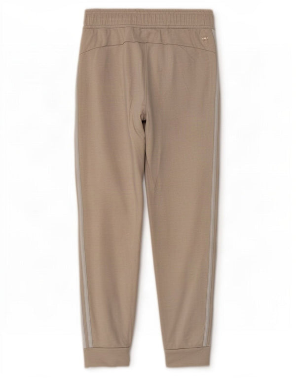 Adidas Mens Treino Calças Joggers Pequeno Algodão Bege