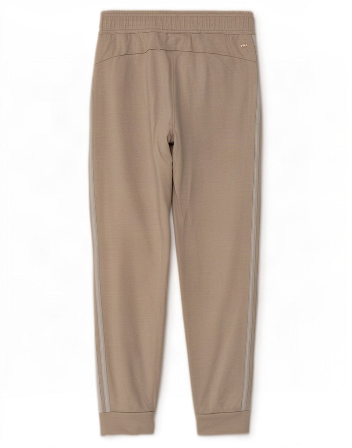 Adidas Mens Treino Calças Joggers Pequeno Algodão Bege