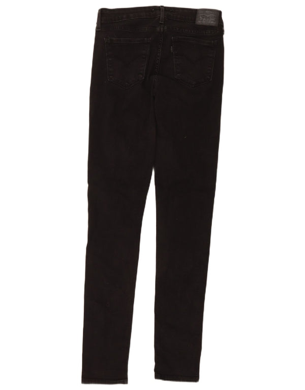 Calça jeans feminina Levi's 711 skinny W28 L31 algodão preto