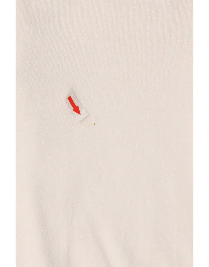 Suéter cardigã feminino Marks & Spencer UK 12 viscose branca média