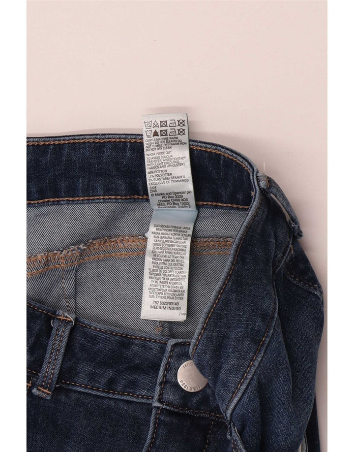 Jeans feminino Marks & Spencer Magic Slim Flared Reino Unido 14 Grande W30 L30 Azul