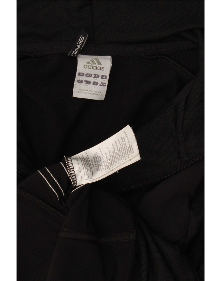 Adidas Womens Clima 365 Zip Hoodie Sweater UK 12 Médio Preto Poliéster