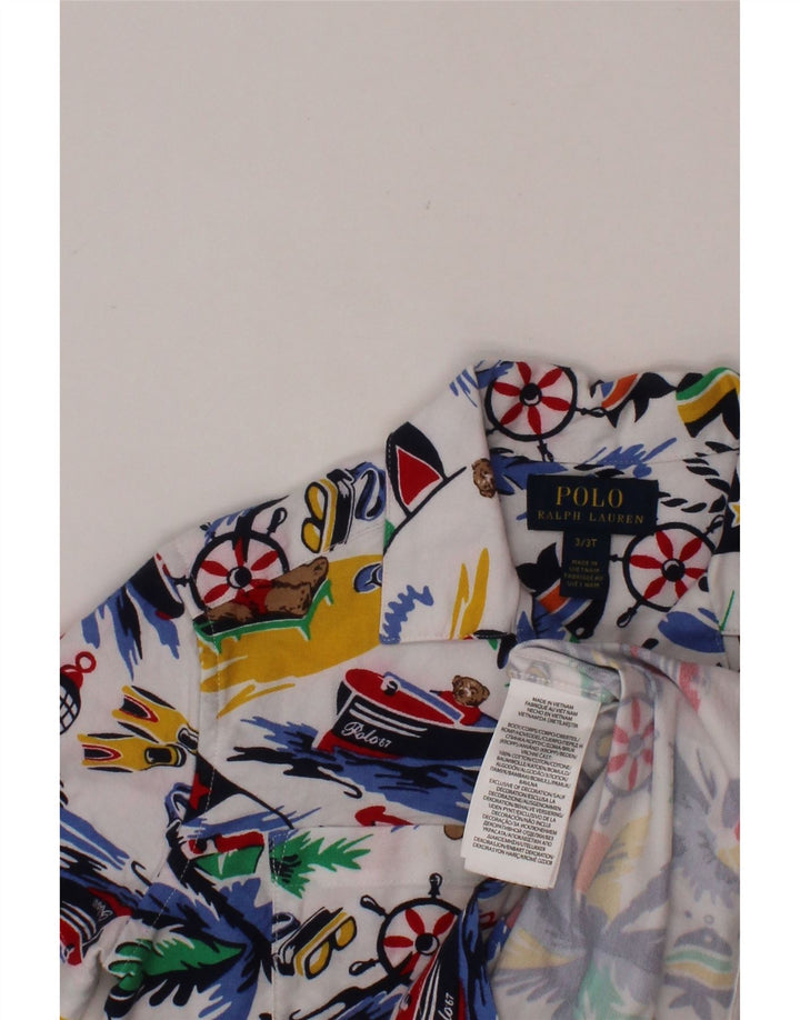 POLO RALPH LAUREN Camisa masculina de manga curta 2-3 anos multicolorida havaiana