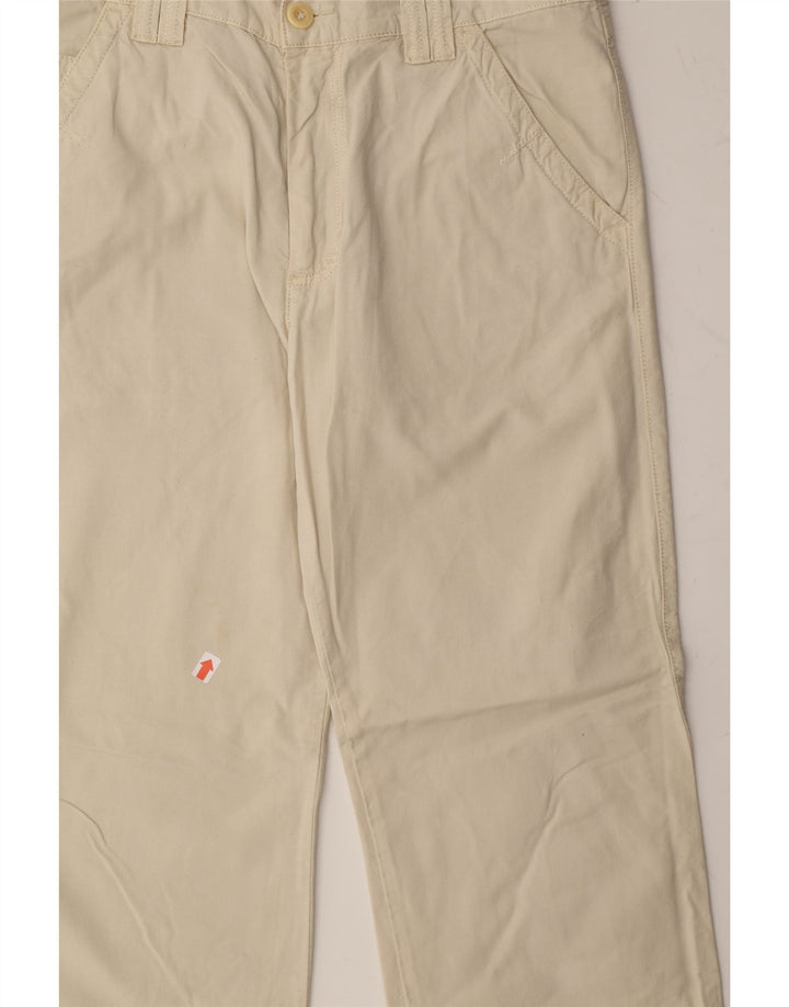 CARRERA Mens Straight Chino Trousers W34 L28 Off White Cotton Vintage Carrera and Second-Hand Carrera from Messina Hembry 