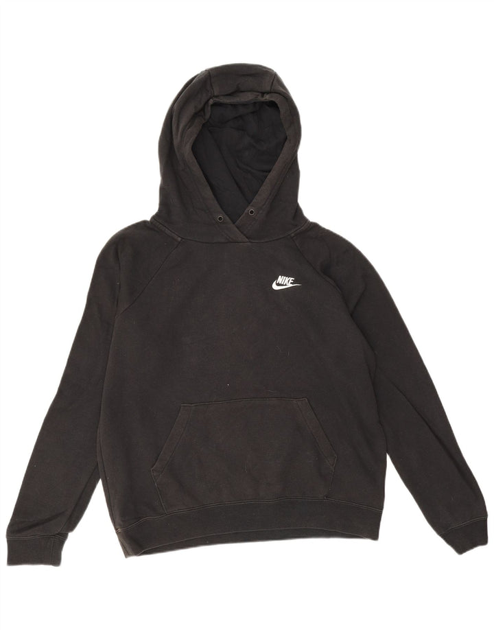 Nike Mens Hoodie Jumper Pequeno Algodão Preto