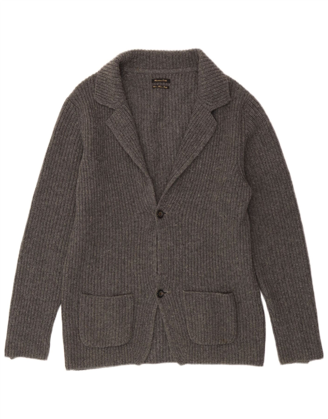 Suéter masculino Massimo Dutti Cardigan XL cinza
