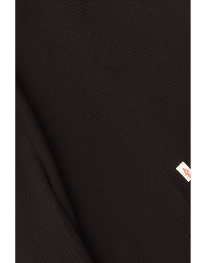 Calça Chino feminina Zara com perna larga médio W28 L29 poliéster preto