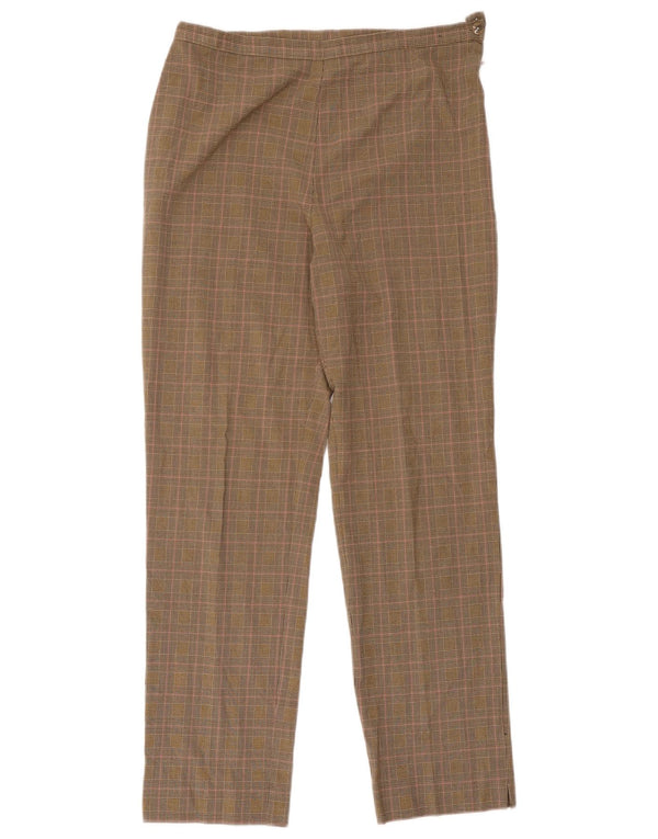 Calça casual feminina Marks & Spencer UK 14 grande W34 L29 marrom