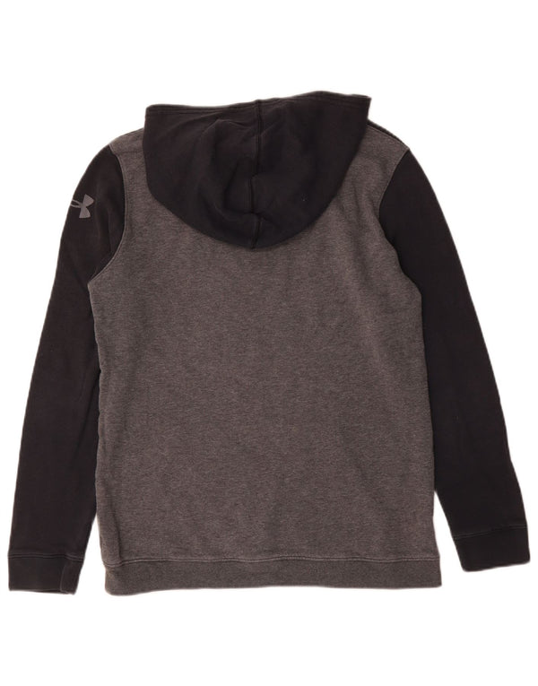 Suéter gráfico com capuz Under Armour Boys 13-14 anos XL preto colorblock