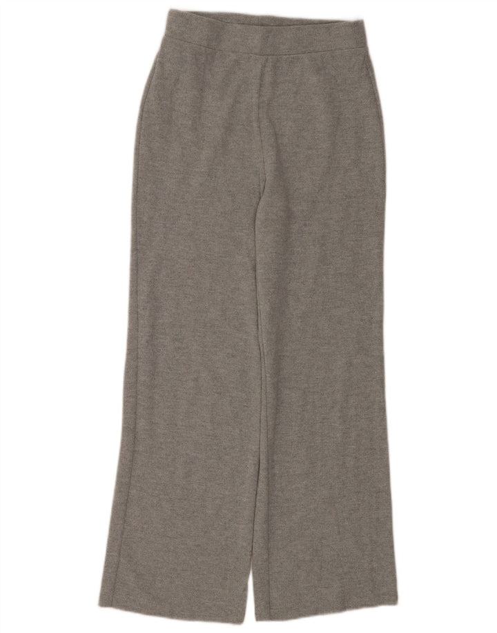Calça de treino feminina Zara UK 10 poliéster cinza pequeno