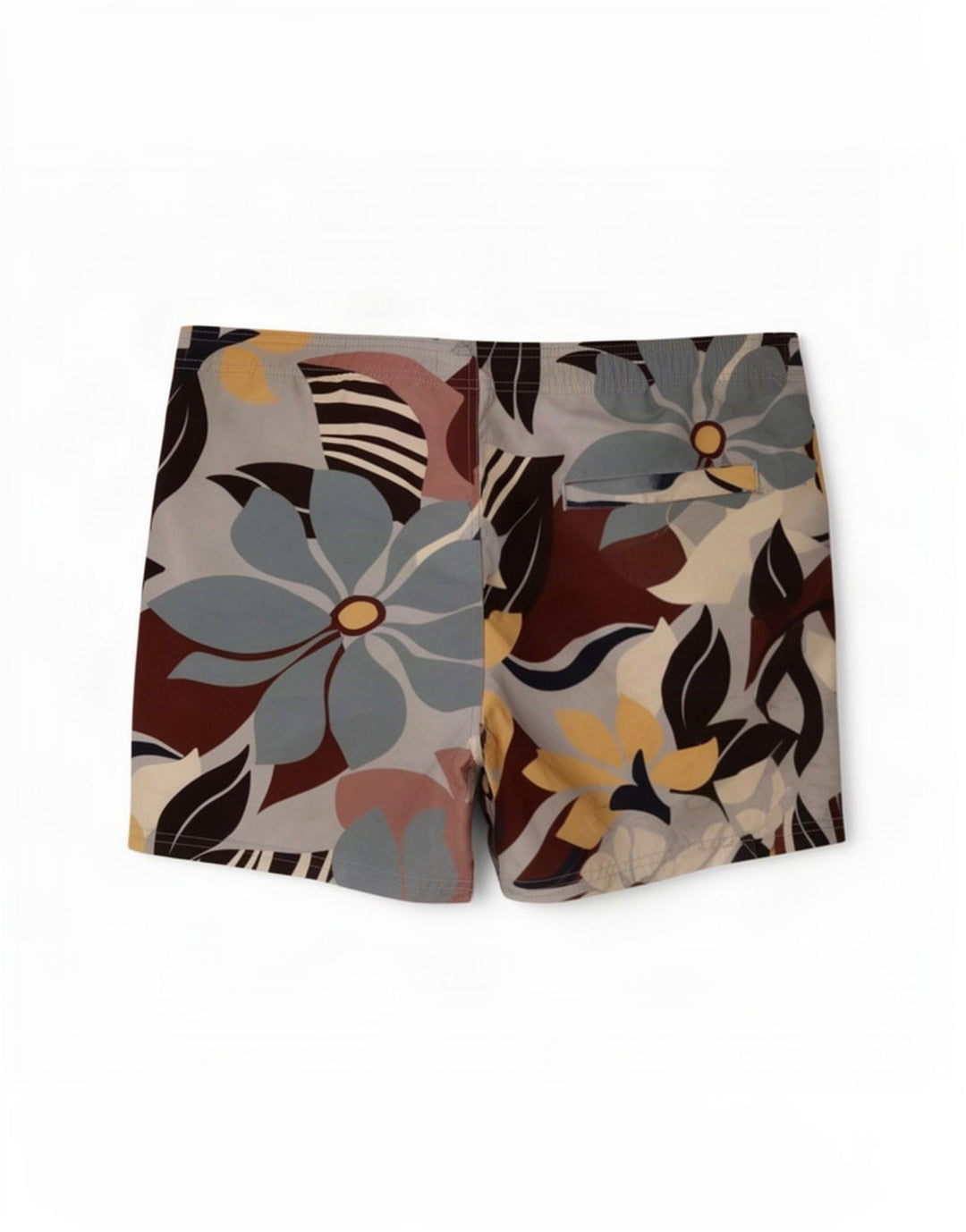 Reiss Shorts de natação masculino médio poliéster floral multicolorido