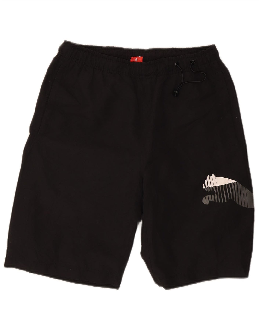 Shorts esportivos gráficos masculinos Puma pequenos pretos