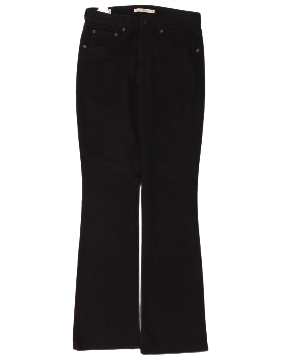 Calça jeans feminina LEVI'S 725 cintura alta bootcut W30 L32 algodão preto