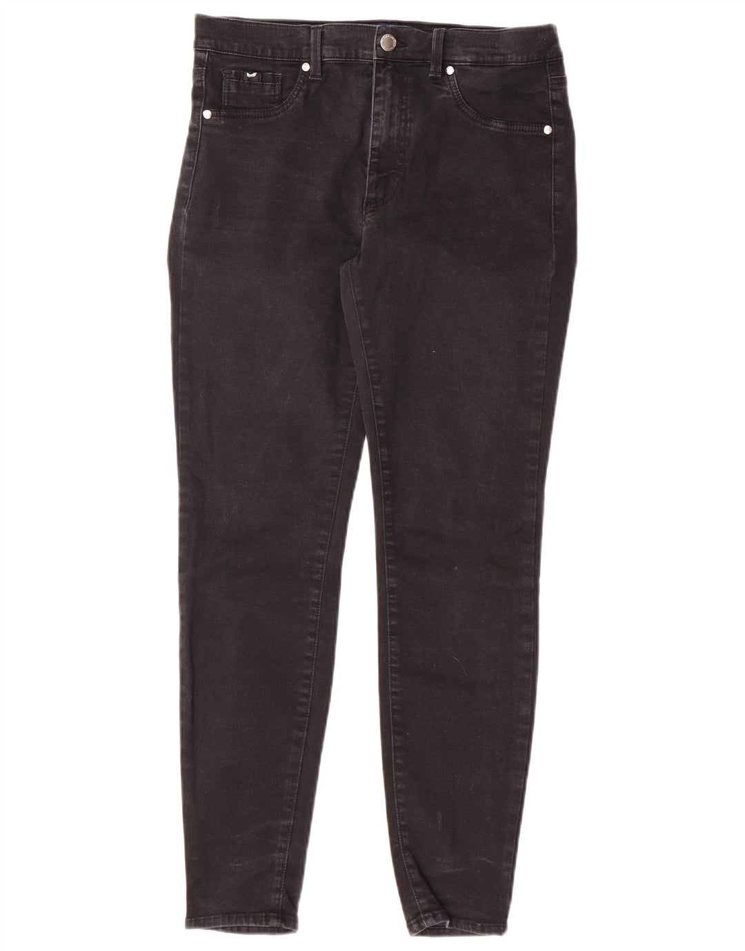 Gas Womens Slim Jeans W31 L28 Algodão Preto