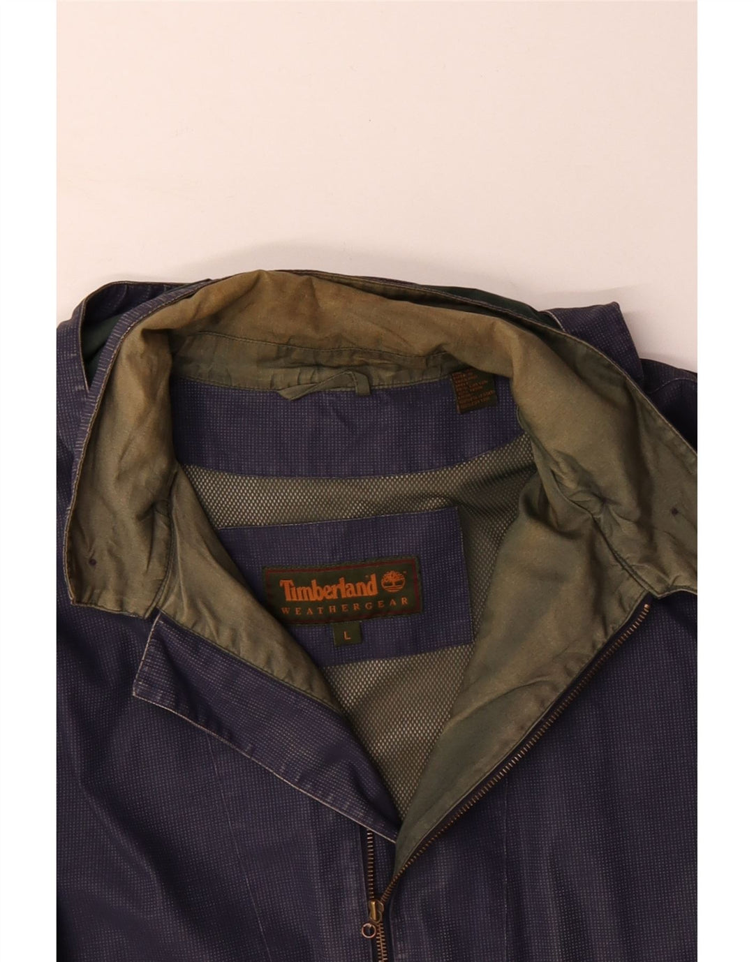 Jaqueta de chuva masculina TIMBERLAND Weathergear com capuz Reino Unido 40 grande azul marinho