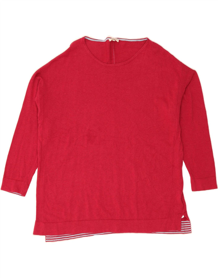 WHITE STUFF Womens Crew Neck Jumper Sweater UK 22 3XL Red Cotton Vintage White Stuff and Second-Hand White Stuff from Messina Hembry 