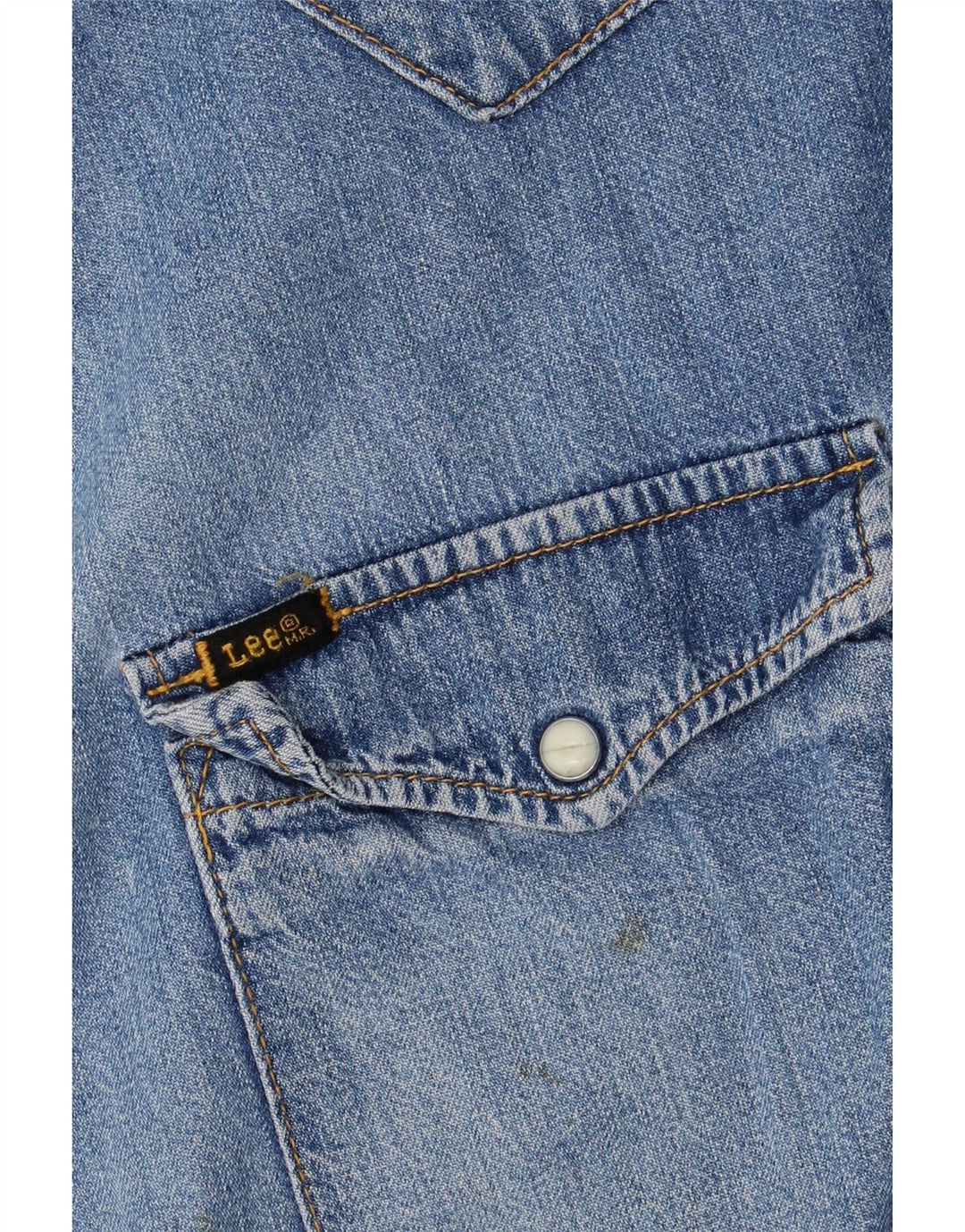 Camisa jeans masculina Lee XL algodão azul