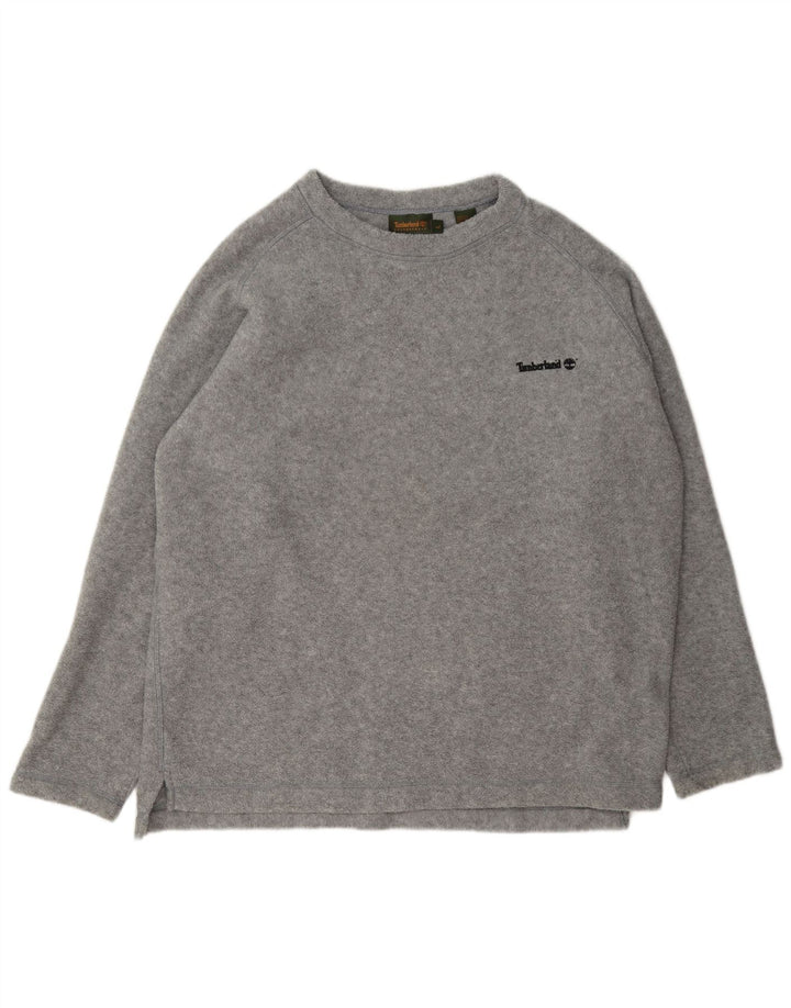 Timberland Casaco de lã masculino grande poliéster manchado cinza