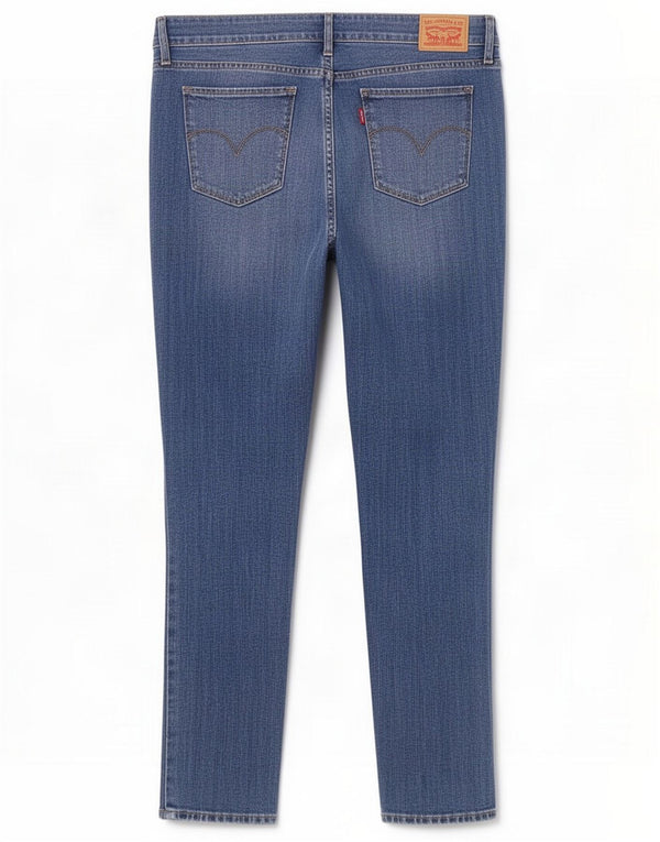 Levi's Womens 711 Skinny Jeans W31 L30 Blue Cotton