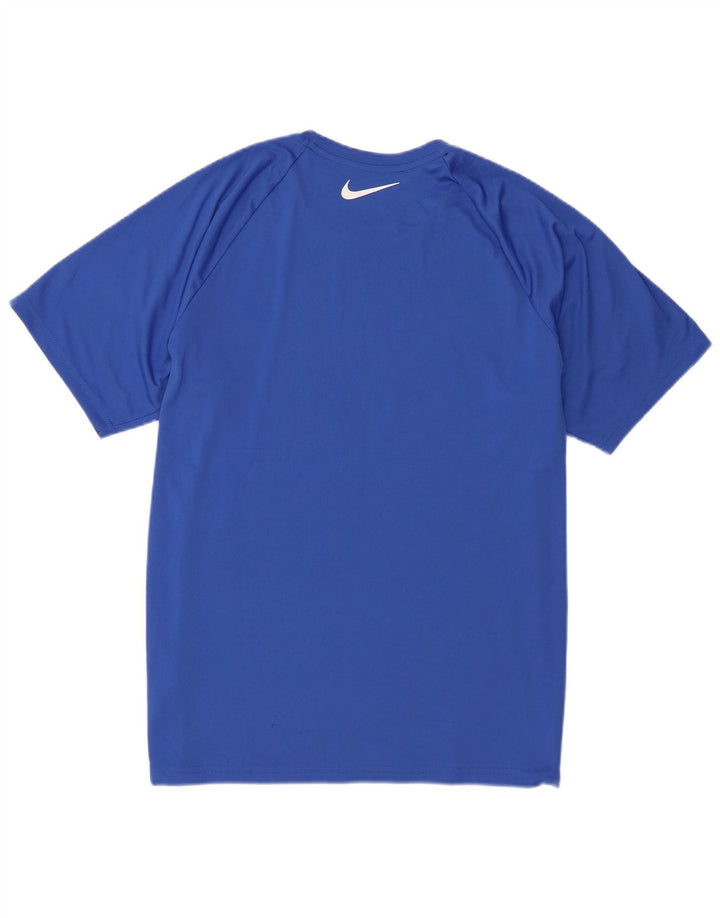Camiseta Nike Masculina Dri Fit Graphic Top Grande Azul
