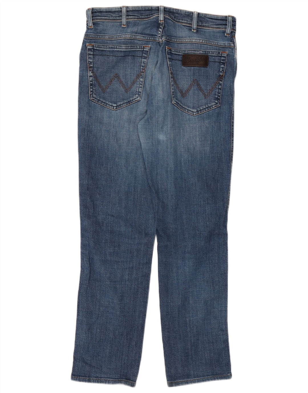 WRANGLER Masculino Texas Straight Jeans W32 L30 Azul Algodão