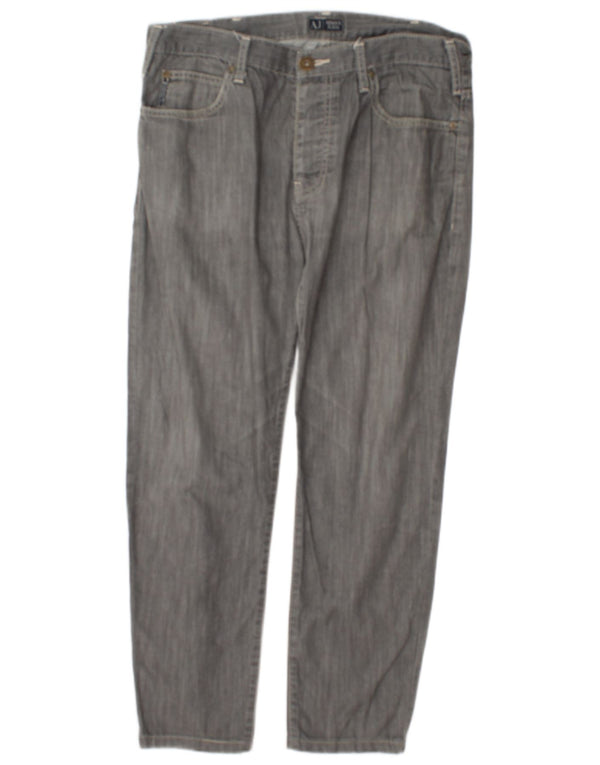 Calça Jeans Slim Masculina Armani W33 L27 Cinza
