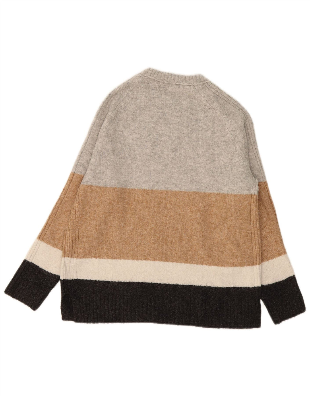 Suéter feminino Marks & Spencer com gola redonda Reino Unido 14 cinza médio