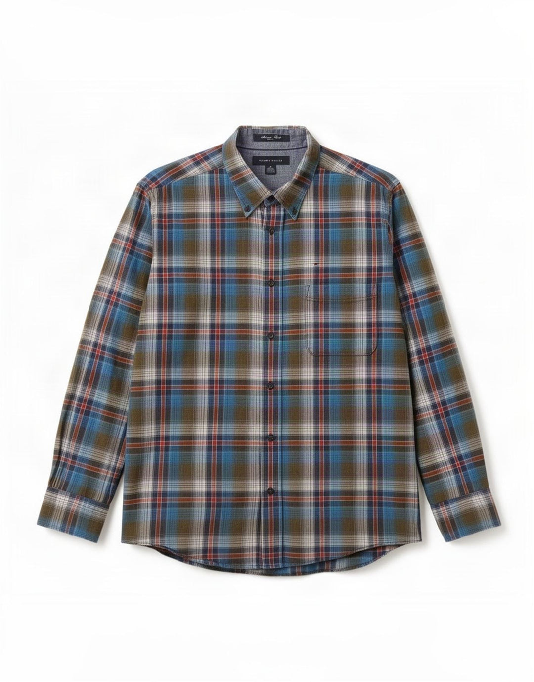 Camisa masculina Tommy Hilfiger média xadrez multicolorida