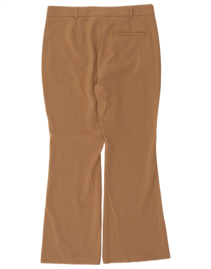 Calça feminina Marks & Spencer Bootcut Chino Reino Unido 12 Médio W30 L28 Bege