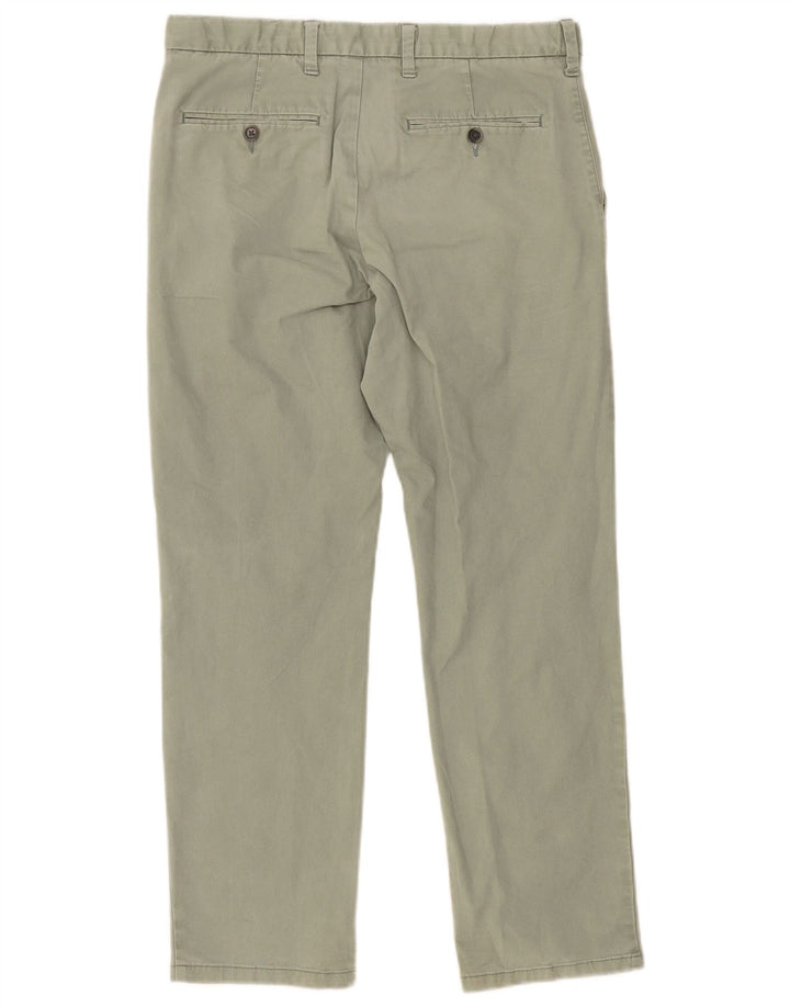 Calça Chino Masculina Marks & Spencer Regular Fit W32 L29 Algodão Verde