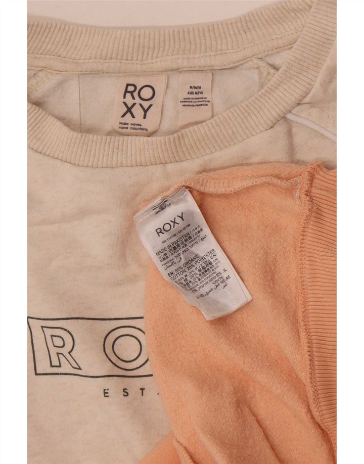 Roxy moletom feminino jumper UK 14 bloco colorido médio multicolorido