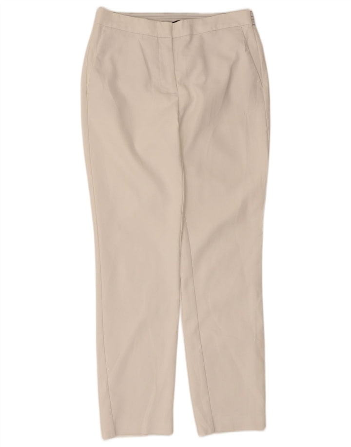 Calça feminina reta casual Zara médio W28 L27 branca