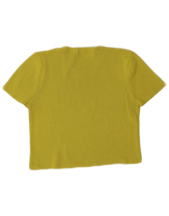 Zara Womens Crop Top UK 8 Pequeno Verde